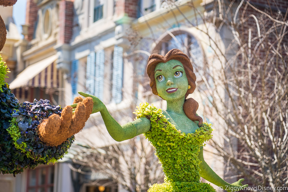 Belle Topiary 2022 EPCOT Flower and Garden Festival