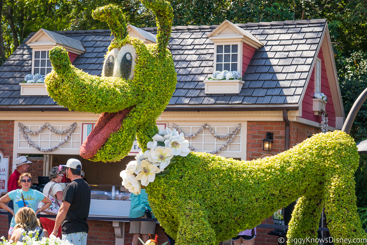Pluto Topiary 2022 EPCOT Flower and Garden Festival