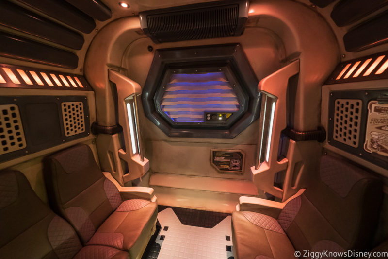 Inside Transportation Vehicle Star Wars: Galactic Starcruiser
