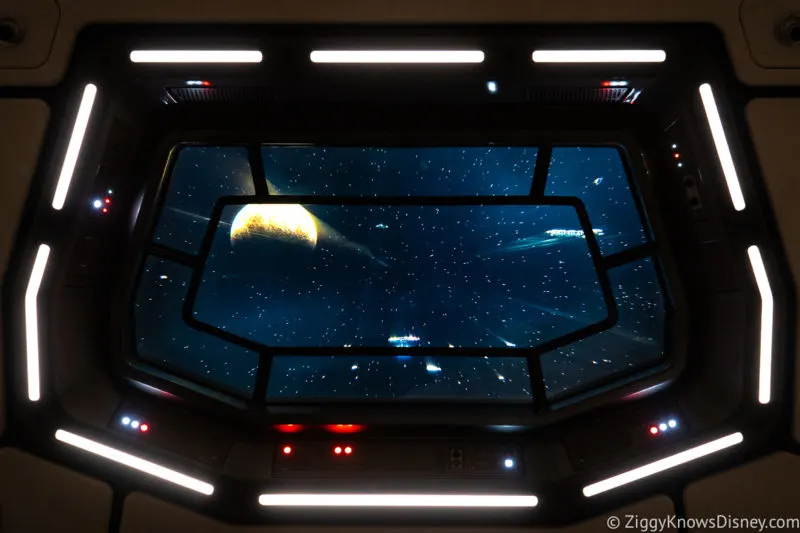 Space Window in guest cabin Star Wars: Galactic Starcruiser