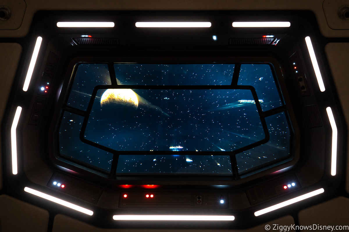 Space Window in guest cabin Star Wars: Galactic Starcruiser