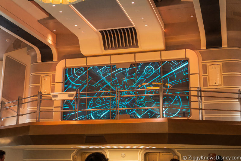 Second level in the atrium on Star Wars: Galactic Starcruiser