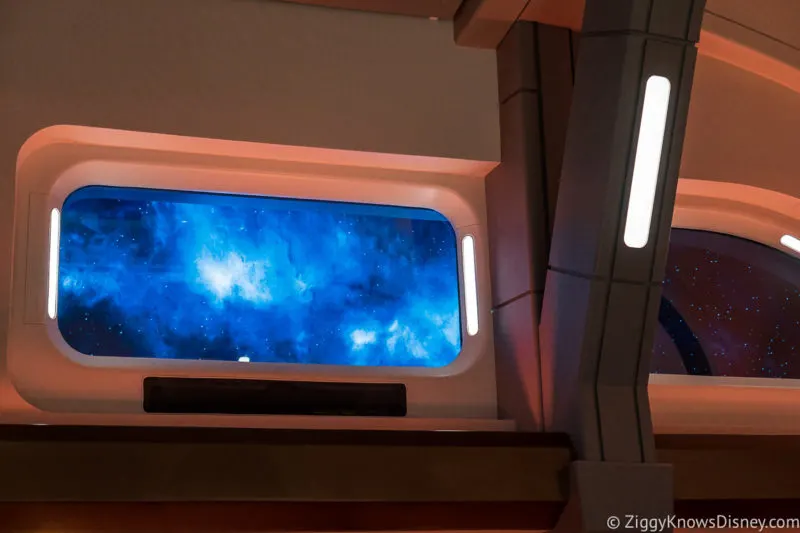 Star Wars: Galactic Starcruiser Space windows in atrium