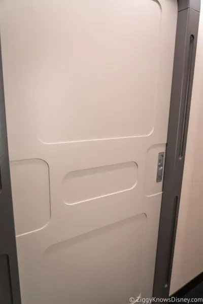 door to the bathroom