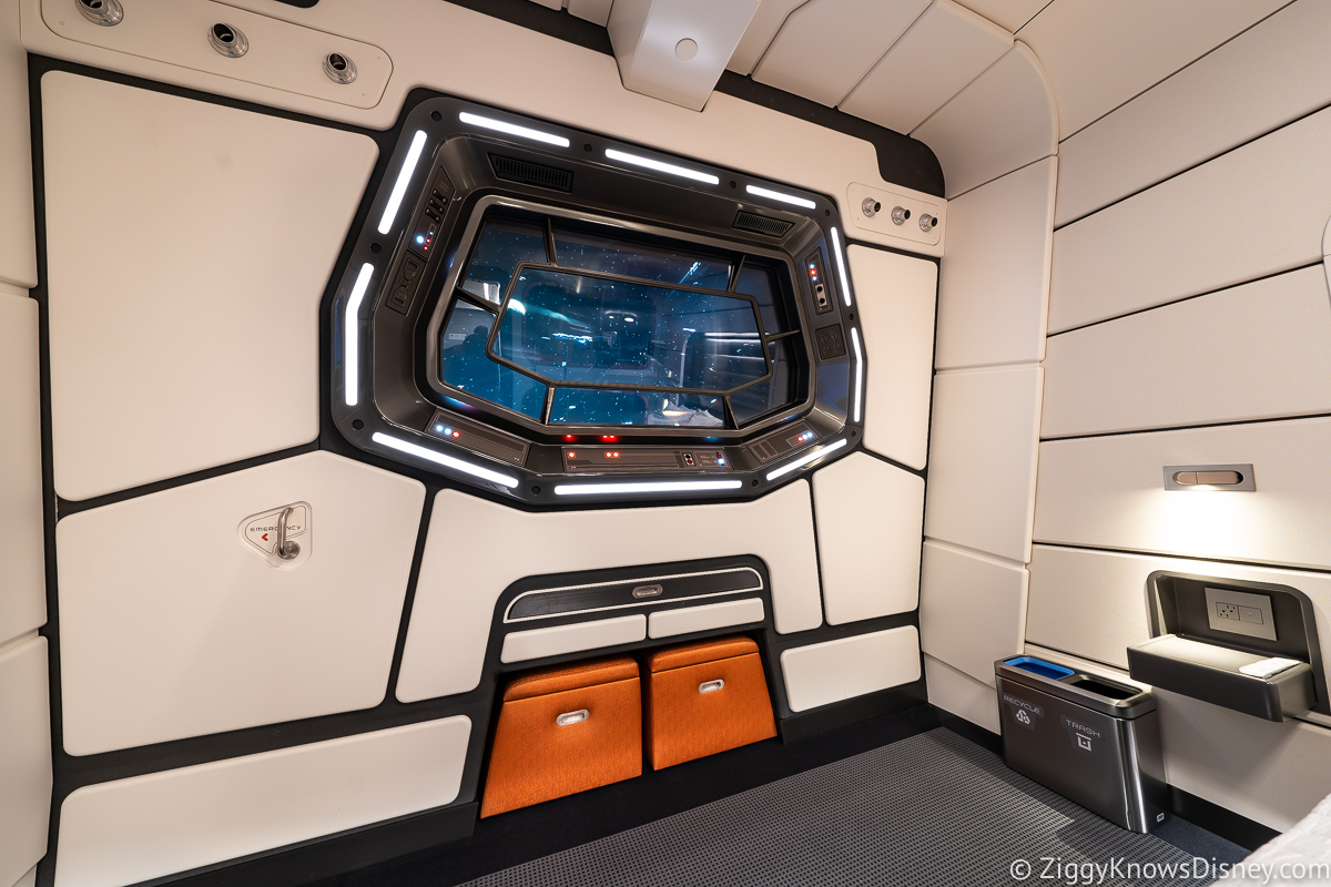 Window into Space in Star Wars Galactic Starcruiser Hotel Rooms