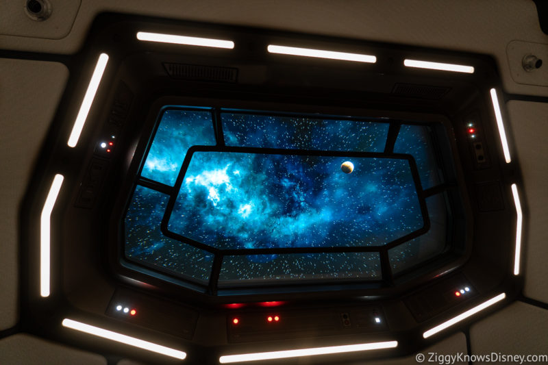 Space Window in Star Wars Galactic Starcruiser Hotel Rooms