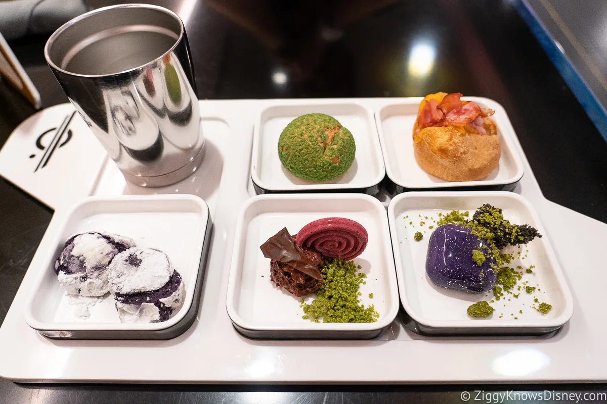 Dessert tray at Crown of Corellia Dining Room