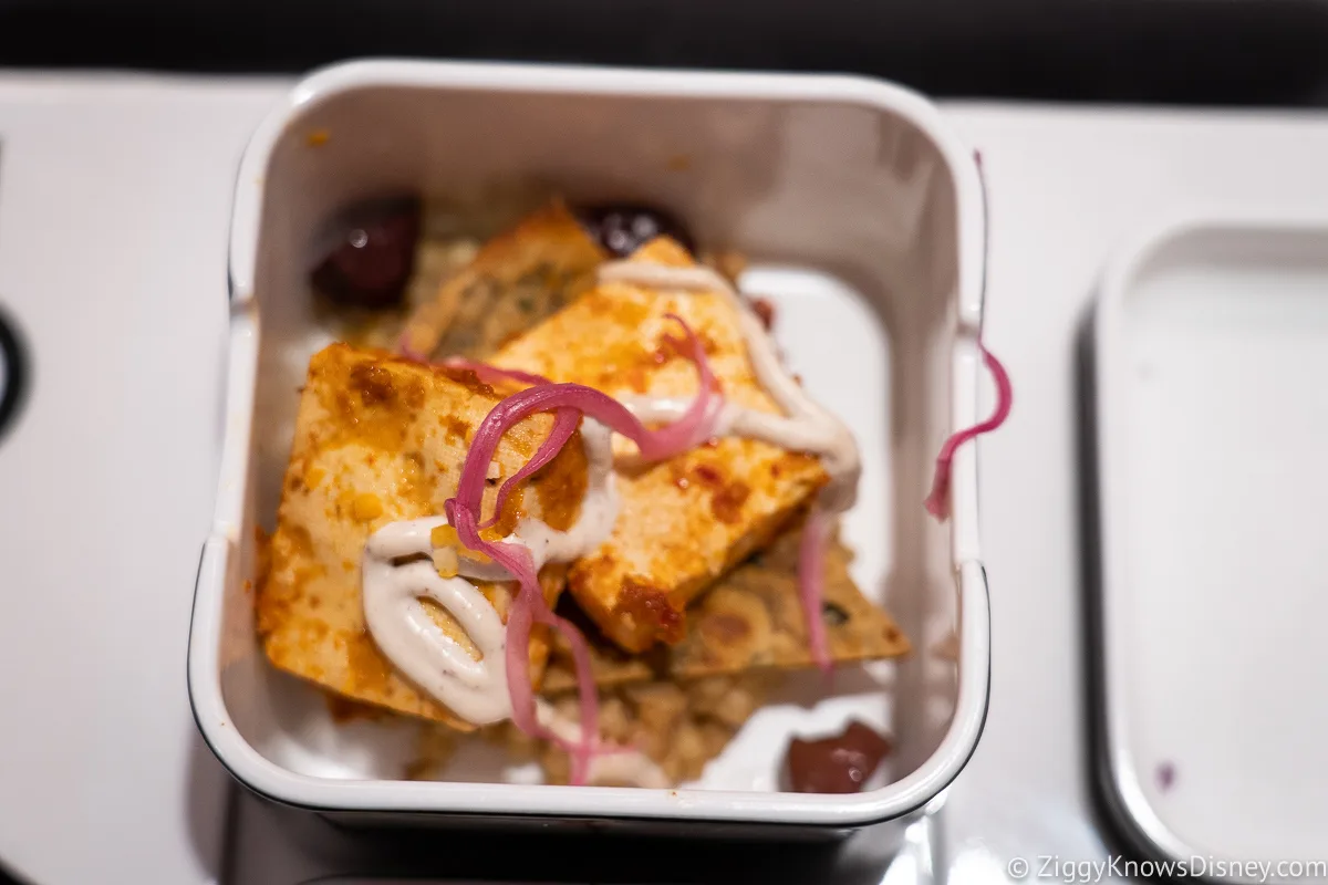 Marinated Seared Tofu Crown of Corellia Dining Room 