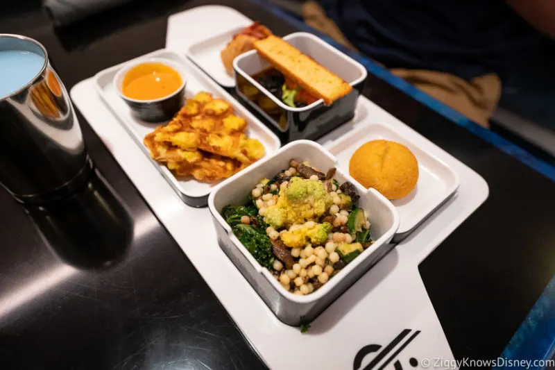 Tray of Food at Crown of Corellia Dining Room