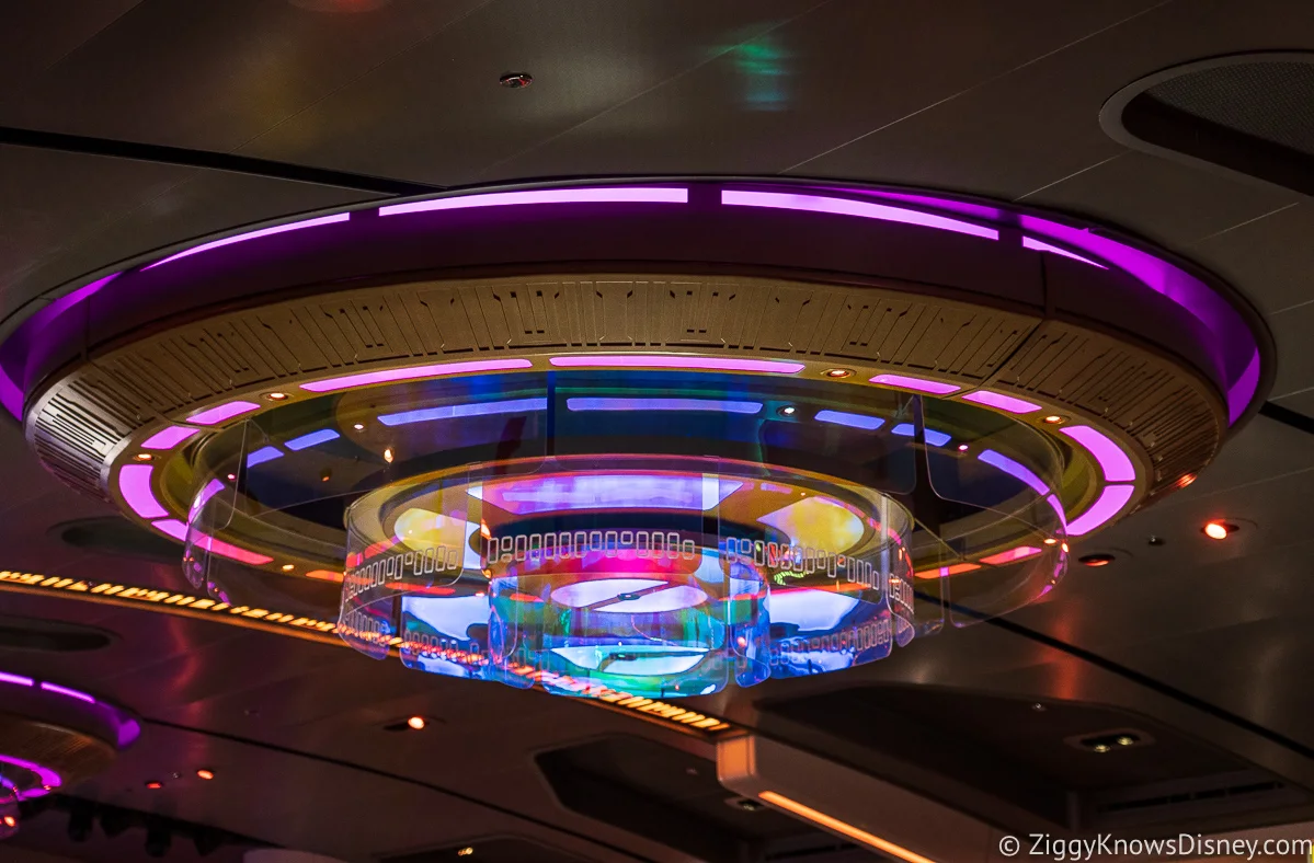 Light Fixture on the ceiling during dinner at of Crown of Corellia Dining Room