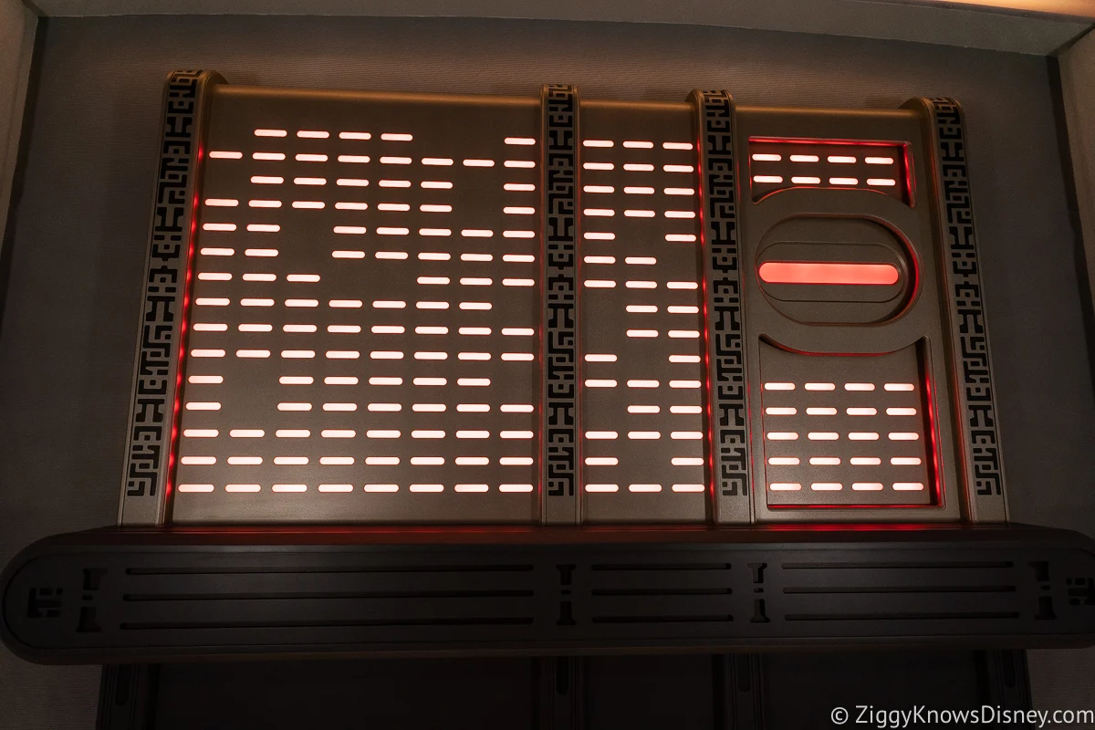 Wall Panel with lights at Crown of Corellia Dining Room