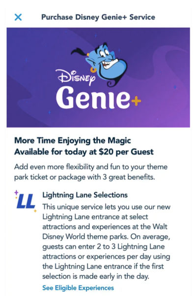 Disney Genie+ price increase