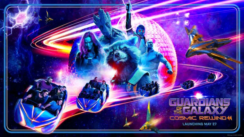Guardians of the Galaxy: Cosmic Rewind opening concept art