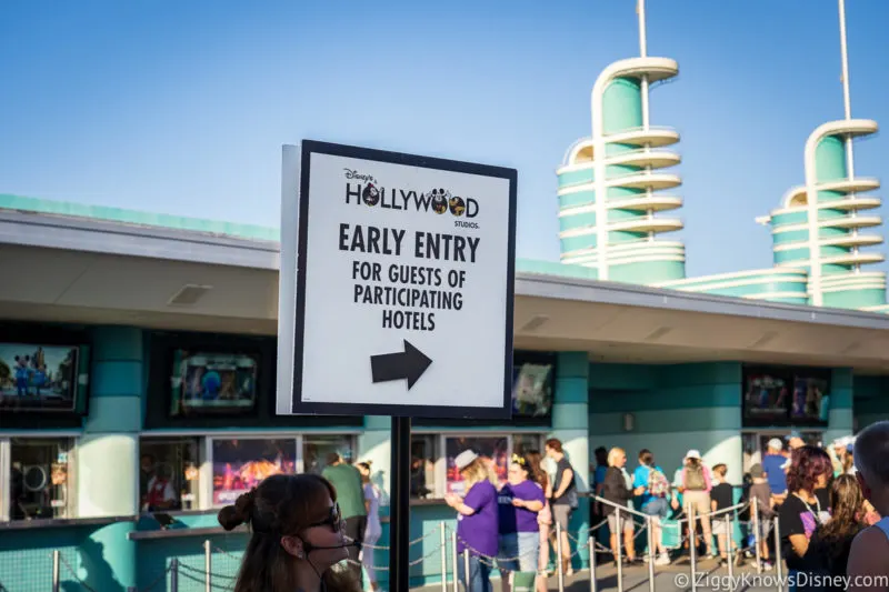 Early Theme Park Entry Hollywood Studios