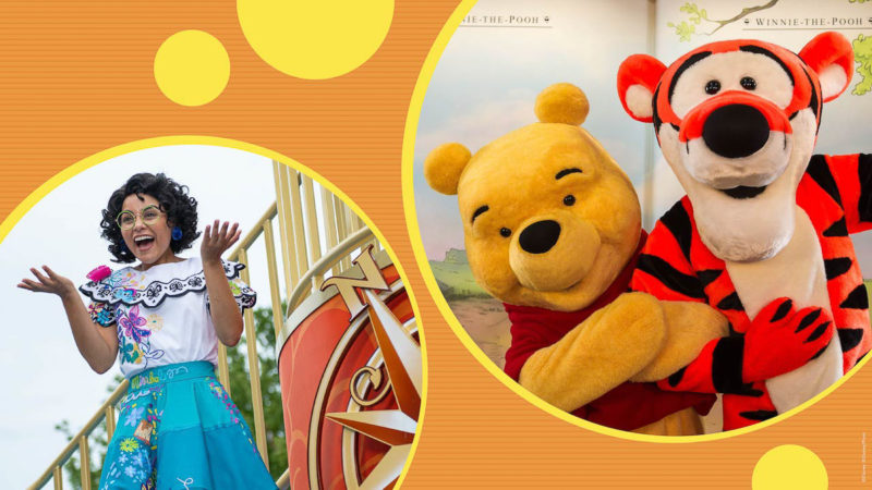 Mirabel and Winnie the Pooh Characters