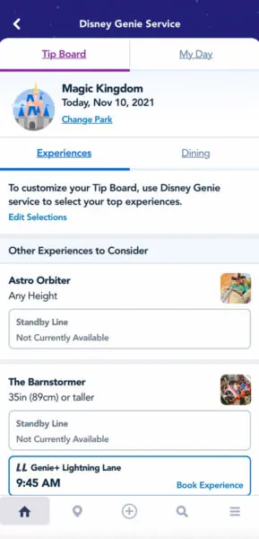 How to Use Disney Genie Plus Ride Selections