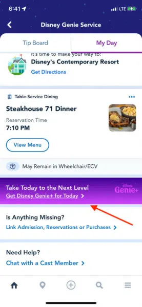 Get Disney Genie Plus for Today