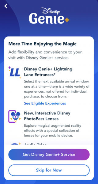 Genie+ Service Disney World