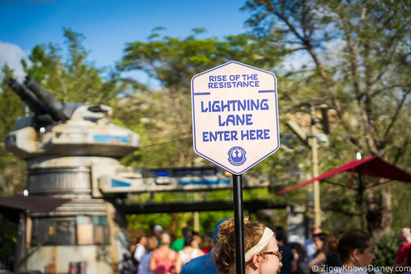 Lightning Lane entrance to Rise of the Resistance