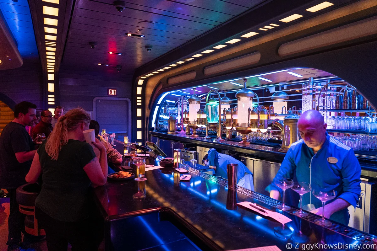 Barman making drinks at Sublight Lounge