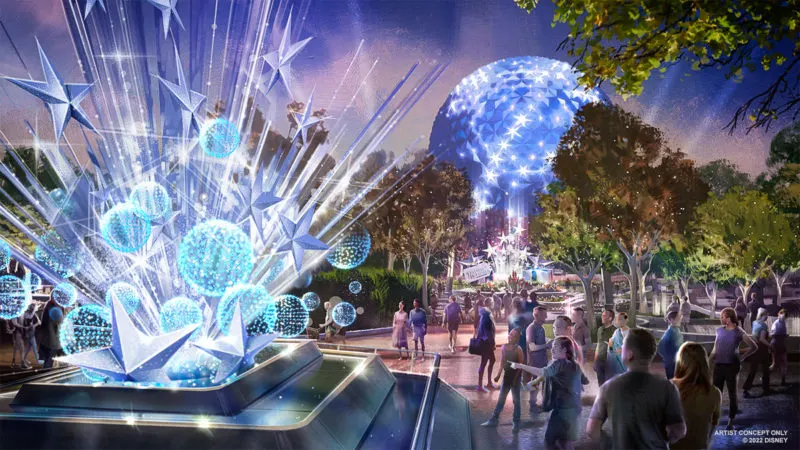 EPCOT World Celebration Garden lights Concept Art