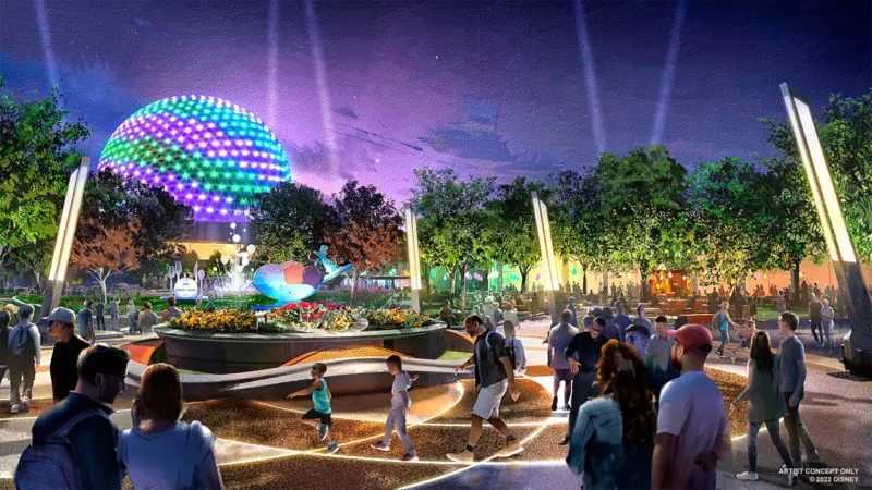 EPCOT World Celebration ground lights Concept Art