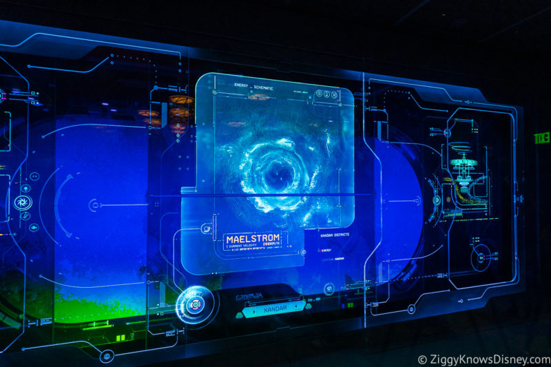 Video display in Guardians of the Galaxy: Cosmic Rewind