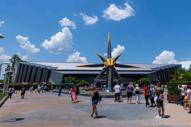 Courtyard outside Guardians of the Galaxy: Cosmic Rewind