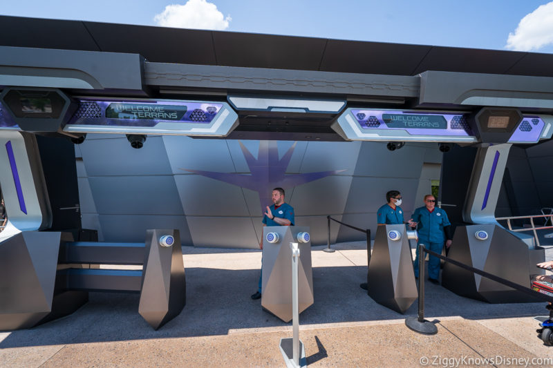 Entrance queues to Guardians of the Galaxy: Cosmic Rewind