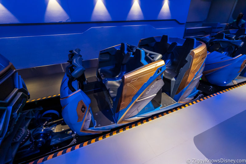 Ride Vehicles for Guardians of the Galaxy: Cosmic Rewind