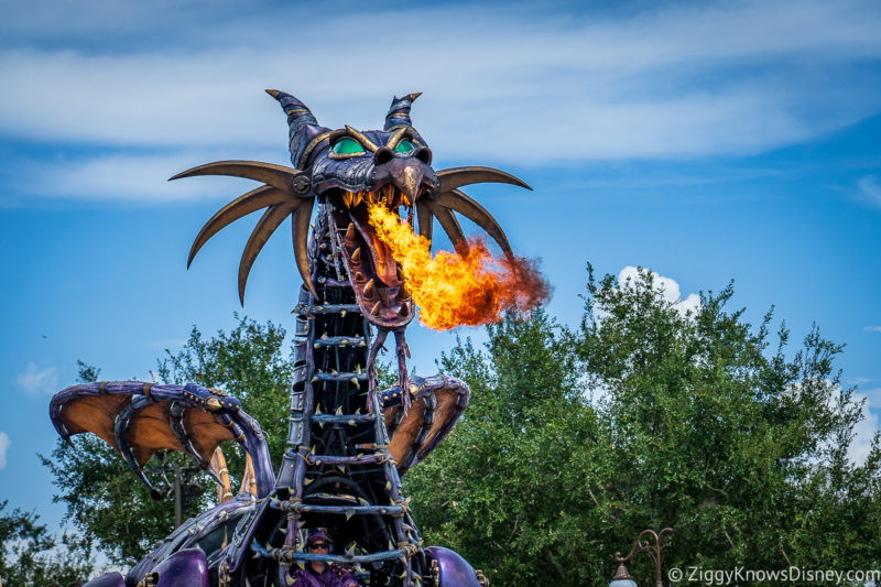 Maleficent dragon in Festival of Fantasy Magic Kingdom 