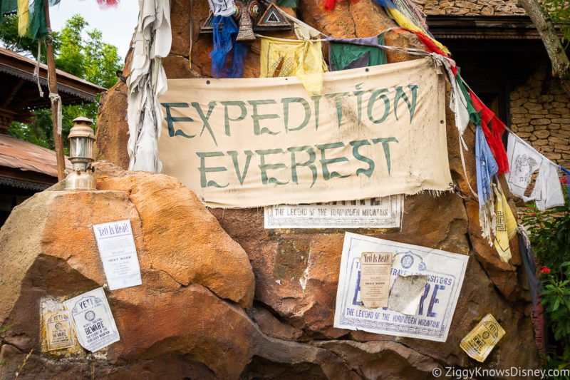 Expedition Everest sign outside attraction