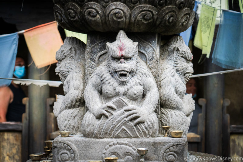 Animal Kingdom Genie+ Expedition Everest Yeti statue