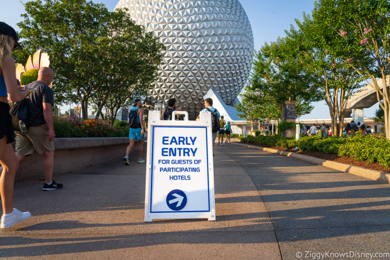 Early Entry at EPCOT