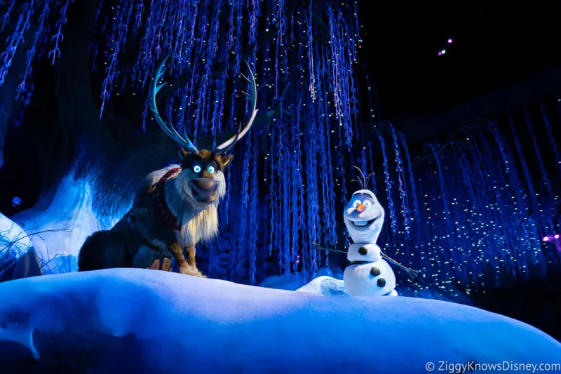 EPCOT Genie+ Frozen Ever After Olaf and Sven