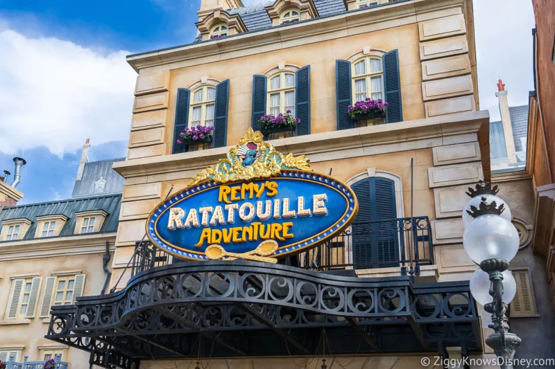 Remy's Ratatouille Adventure entrance EPCOT Genie+