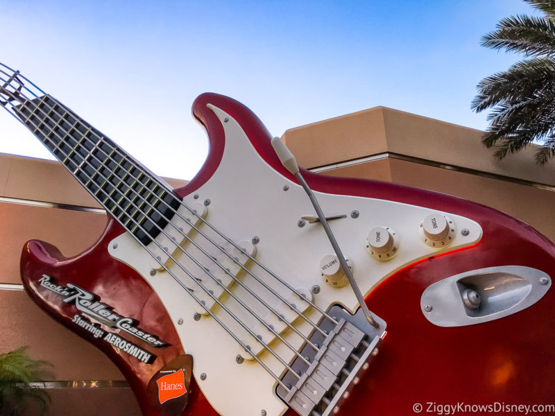 Hollywood Studios Genie+ Rock 'n' Roller Coaster Guitar