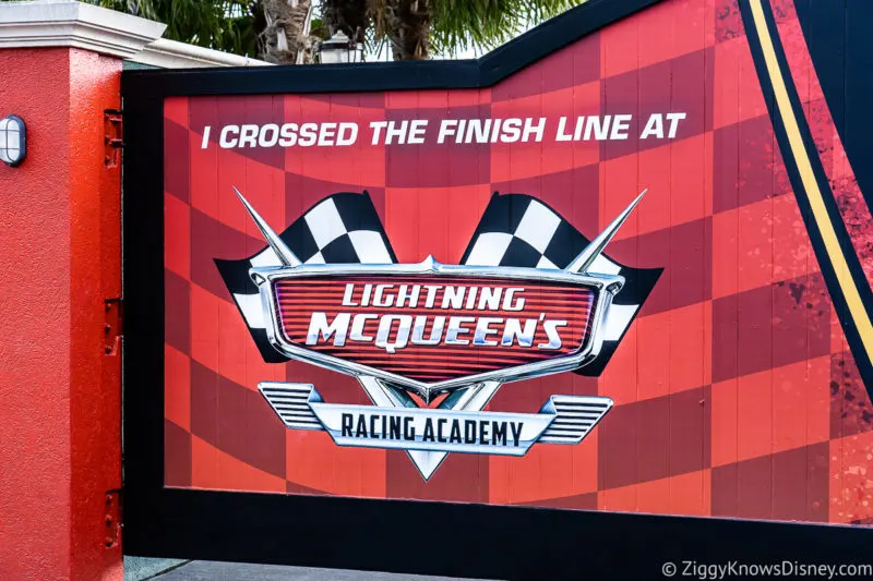 Lightning McQueen sign Hollywood Studios Genie+