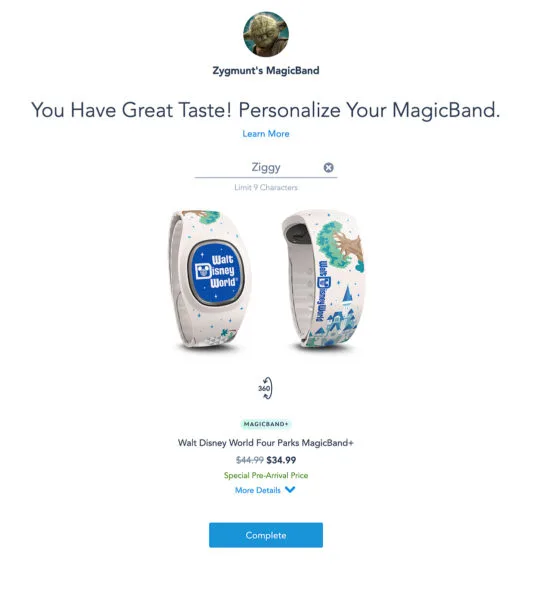 Personalize MagicBand Plus