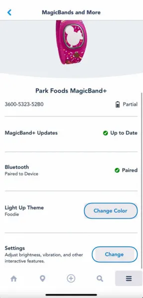 MagicBand+ Customization options
