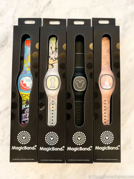 MagicBand+ styles in boxes