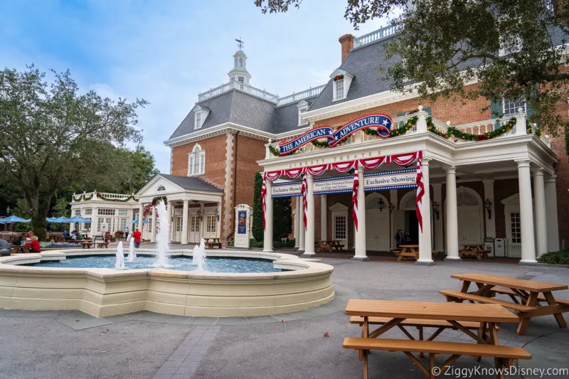 outside American Adventure EPCOT