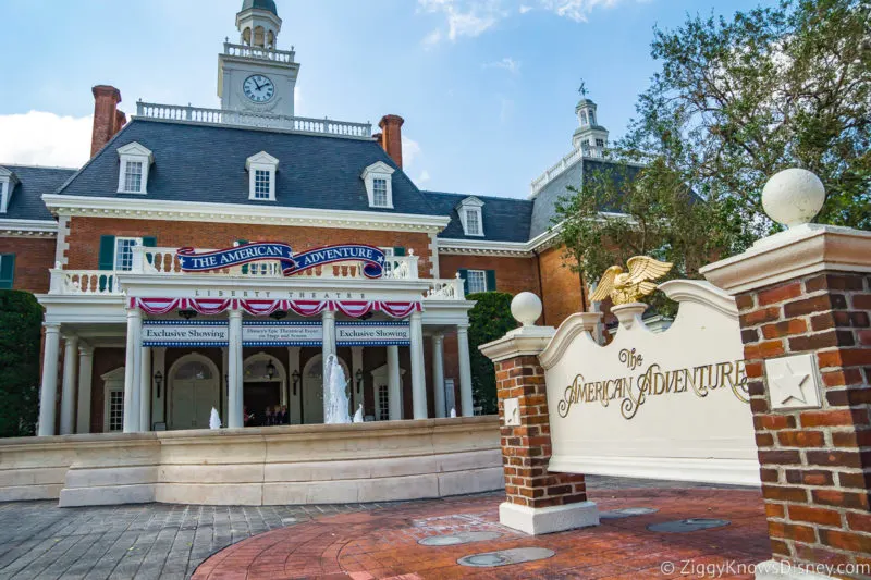 American Adventure EPCOT sign