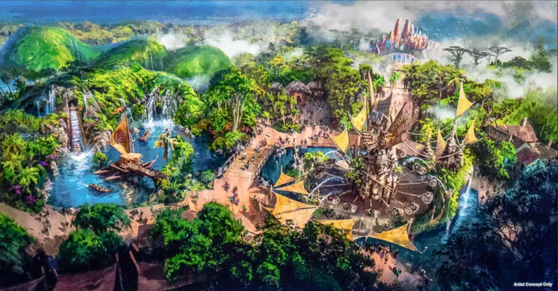 Animal Kingdom Moana and Zootopia concept art Dinoland U.S.A. transformation