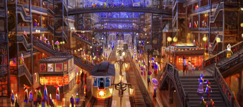 Coco attraction Disney World concept art