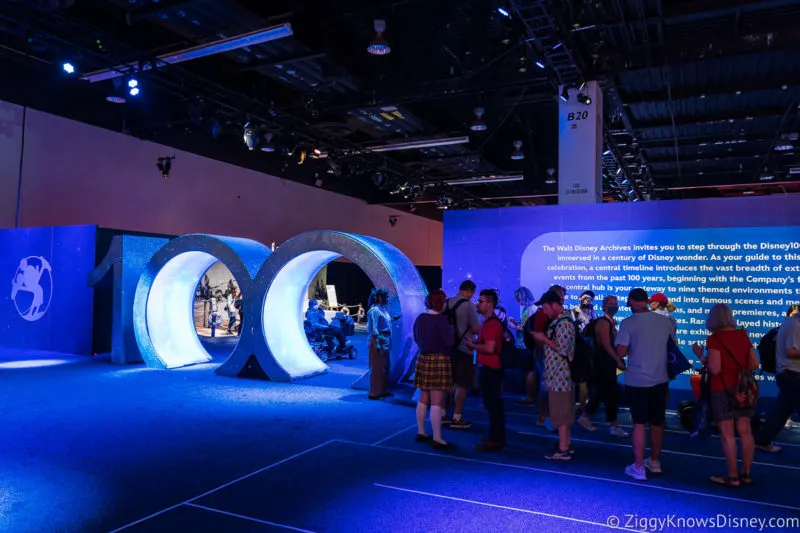 Entrance to Walt Disney Archives 100th Anniversary D23 Expo