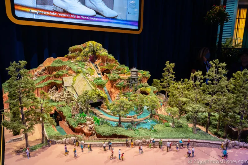 Tiana's Bayou Adventure model Disneyland D23 Expo