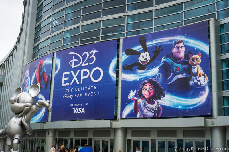 Sign outside D23 Expo