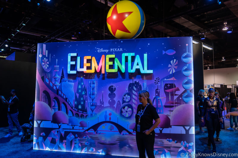 Pixar pavilion Elemental display D23 Expo