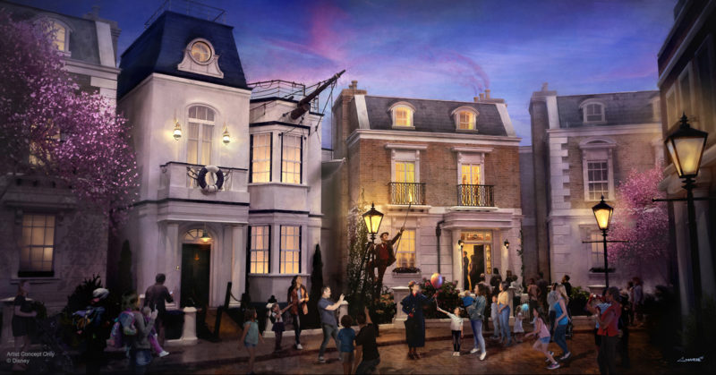 Mary Poppins attraction EPCOT concept art